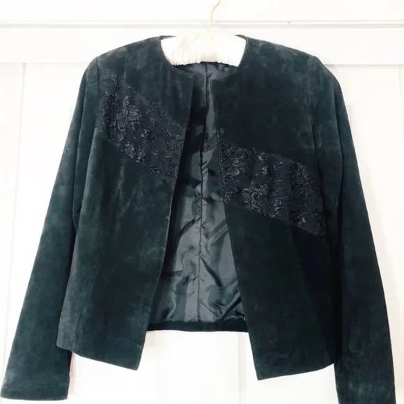 Yvonne Marie - 100% Leather Lace Jacket - Picture 1 of 6